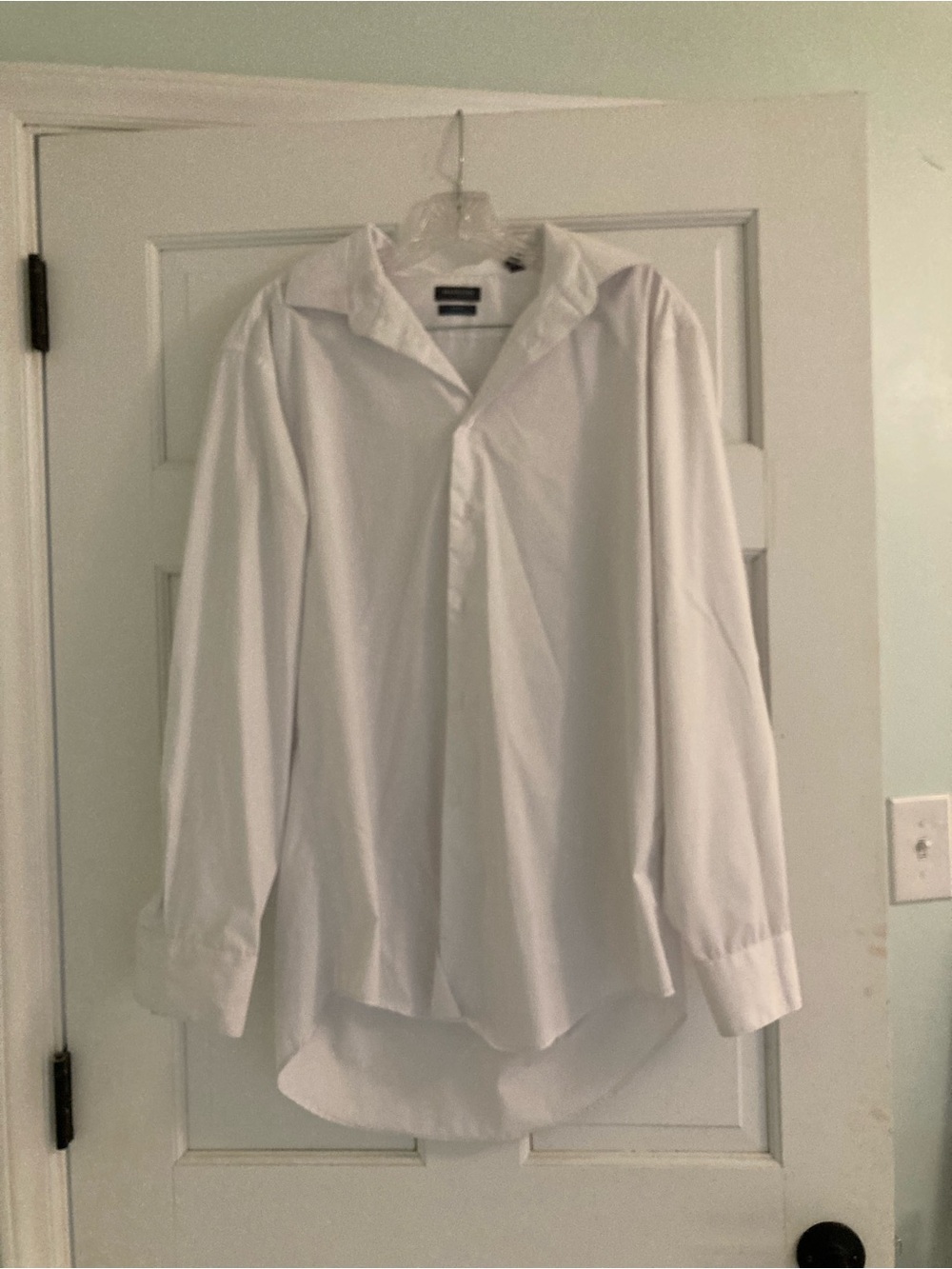 Men's White Dress Shirt - Classic Tailored Button-Down